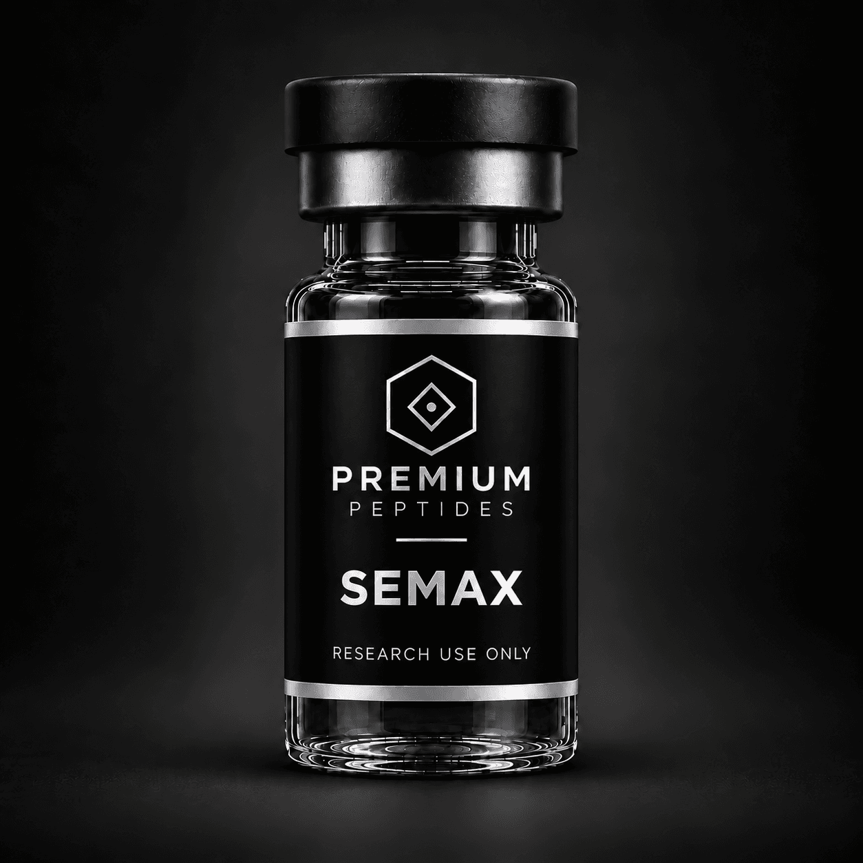 Semax research vial, studio photograph